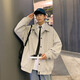 Pinsula Paul (Dingfengbaoluo) Jacke Herrenherbst und Winter lässig losen trendy Wildleder Top American Baseball Uniform YM9921M Aprikose 2xl