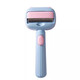 Nervous cat (shenjingmao) pet dog knot-opening and combing dual-purpose comb to remove floating hair Kajie artifact Bichon Teddy Pomeranian puppy combing artifact blue and pink No Specifications