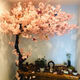 Flower e-flow simulated cherry blossom fake peach tree large plant simulated cherry blossom tree simulated peach blossom tree wishing tree peach blossom living room decoration extension 3 meters high and 2.5 meters extended
