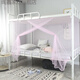 Xuanjia College Student Mosquito Net New College Student Door 0.9m Top Bed and Lower Bed 1.2m Single Bed Old Style 1.5 Home White Door Mosquito Net Simple White Special 1.0m (3.3ft) Bed