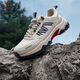Camel (chameau) Chaussures de randonnée en plein air masculin pour les chaussures de sports et décontractés respirants de nouveau monh G14S342157 beige / bleu (style filet transparent) 42