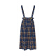 Two or Three Things Ghost Daily Spring New Retro Plaid Pleated Suspender Skirt Plaid S