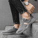 Shoes casuales de siete lobos zapatos casuales de primavera y verano zapatos para hombres zapatos de tela tradicionales zapatos de mesa para hombres zapatos zapatos deportivos md-6636 gris 39
