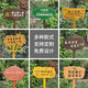 Zhongnuo Jiucheng anti-corrosion wooden vertical sign, care for flowers and plants, greening custom sign, lawn sign, warning sign 60cm*30cm*50