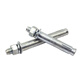 Deqi galvanized iron expansion bolt pull bolt iron zinc external expansion screw M6*60 (10 pieces)
