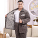 Suiyue Pajamas Winter Men's Winter Plus Velvet Horthed Algader Chaqueta de algodón en Winter Milk Velvet Warm Warm Home Trower Middle-Eby y ancianos N9921M Grey Milk Velvet mejorado en el código L espesado 90-120Jin [Jin equivale a 0.5 kg]