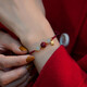 Bracelet Crystal Cinnabar pour les femmes Bracelet HETIAN JADE LOTUS LOTUS POUR LA PERLUE DE TRANSPORT ROPE ROUGE pour l'année d'anniversaire de l'année de la nation pour donner à ma petite amie la femme Lotus Lotus Lotus Cinnabar Hetian Jade Bracelet S677-Xile Red Red