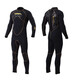SLINX 5mm one-piece wetsuit for men and women, thickened suede lining, warm and cold-proof suit, swimsuit, surf suit, jellyfish suit, black men's XL men's