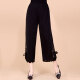 Yu Zhaolin middle-aged and elderly women's wide-leg pants mother's wear loose and versatile nine-point casual pants YWMM19-35 one-size-fits-all pattern