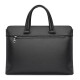 Goldlion men's handbag hand-held horizontal men's bag business leather computer bag casual briefcase FA104010-111 black New Year gift for dad, husband and boyfriend