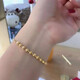 YISEILA/Isavila 18K gold bracelet women's cat eye K gold gold rose gold bracelet bracelet bracelet gold jewelry 18k gold ten cat eye bracelet 15+3cm adjustable