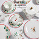 THE BEAST Chiba rose bone china dinner plate set souvenir wedding gift birthday gift