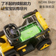 Travail Baby Children's Electric Excavator Toy Car peut s'asseoir pour adultes et doubles jouets pour les femmes et les garçons à télécommande en génie électrique Excavatrice [Single Drive] Vitality Yellow + 6V4.5 Small Battery