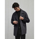 GXG Men's Short Solid Color Suit Short Wool Jacket Men 24 Winter New Arrival Gray 175/L