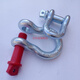 Nicely American bow shackle high strength D-shaped U-ring snap ring snap lock heavy lifting tool horseshoe connection U-shaped 3.25T