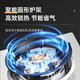 YANTT Germany [Gas stove double stove] Gas stove double stove gas stove natural gas stove embedded 5.2KW household hot stove timing stove gas stove level 1 energy efficiency stainless steel stove [F826] Tempered glass stove + double hot stove + timing Pipeline natural gas