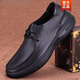 Katile Crocodile Fashion Marque en cuir authentique Chaussures en cuir masculines Cower Cow Hide Soft Sole Business Casual Cuir Toe Couche Cowhide Black 9912 42