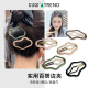 CUQI YUNDUO Cabeza trasera Cabello de cabello Artefacto Bolsos de Internet Clips Celebridades Fundhead BB Centro para el cabello para mujeres Black Yunduo 5 PAQUETES