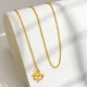 Letrange Gold Necklace Female 999 Pure Gold 5G Cross O Chain Fashion Versatile Clavicle Chain Element Chain Birthday Gift for Girlfriend About 1.45g