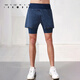 
Particle Mania Sports Shorts Spring and Summer Men Comfortable Stretch Fake Two-Piece Running Fitness Shorts 12350 102 Dark Black S