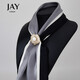 Jay silk scarf buckle women's scarf shawl buckle brooch birthday gift for elder mother and mother-in-law pearl flowers