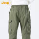 
Jeep (JEEP) casual pants for men simple workwear style versatile youth trendy loose tying pants for men 1105 green 2XL