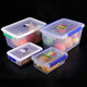 Boîte en plastique Freshkeing Boîte à scellée transparente rectangulaire avec couvercle Grande boîte de rangement commercial Stocke