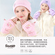Hello Kitty Детские перчатки зимние лыжи водонепроницаемые и теплые девушки студентка Куломи Детская половина пальца на открытом воздухе снежный ветропродажный мелодия розовый C3878 Рекомендуется в течение 7-10 лет
