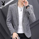 Playboy Suit Men's Corduroy Small Suit Men's Korean Casual Top Autumn and Winter Slim Jacket 2183 Khaki M 90-110Jin Jin is equal to 0.5 kg