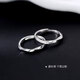 Mansheng pure 999 pure silver Mobius ring light luxury index finger ring women's open ring niche design single ring 999 silver Mobius ring nail sand style