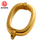 Fat Donglai's same style 18K gold pendant buckle head gold-plated buckle buckle connecting buckle accessories bracelet necklace accessories ancient gold buckle - small size