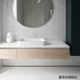 Fu Yisen G-Type Handle sans fente Cabinet Kitchen Invisible Cuisine Cabinet blanc / Cashmere Grey 18 mm Gringing U-Shaped Dather Great U702 Cashmere Grey-Lenter 200 mm
