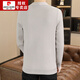 Pierre Cardin Strick -Strickjacke Herbstpullover Jacke 2025 Neue trendige vielseitige einfache lässige Herbstpullover Männer hellgrau l