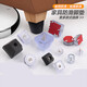 Coffee table furniture foot nails PVC silicone rubber non-slip mat sofa table chair foot stool plus height increase noise reduction rubber mat 38 round 30 high with self-tapping screws (4 packs)