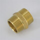 
Emiko brass threaded connection accessories outer wire direct thickening outer tooth water pipe double outer wire pair wire joint equal diameter national standard 681 1.2 inch double outer wire joint DN32