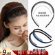 Lekali hairband with toothed face wash (set of 2) Korean style hairband for women with long teeth and wavy hair, black + navy blue