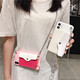 Lenghan Xiaomi Mobiltelefon Hülle Münz Brieftasche kreative niedliche trendige Frauen-Gurt-Crossbody-Kartenbeutel mit Vollpack