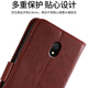 阿峻科科 红米8A手机壳翻盖小米M1908C3KE防摔全包redmi8a保护皮套6.22英寸边胶a8 棕色 [+钢化膜+挂绳] 红米8A