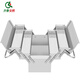 Qilu Anran stainless steel tool box three-layer folding hardware tool storage box multi-functional suitcase 460mm