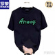 ROMON (ROMON) 2025 summer new short-sleeved T-shirt men's trendy men's clothes loose casual printed T-shirt half-sleeved black new product V753 black 3XL