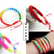 Barware Colorful hand-woven rope No. 5 thread Chinese knotted rope handmade DIY children's braided hand rope bracelet braiding rope material 2.5mm No. 5 thread about 18 meters colorful bundle