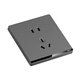International electrician switch socket type 86 ultra-thin household wall air conditioner 220V concealed flat flat large panel charging five-hole with switch USB wall plug panel staggered five-hole socket