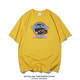 Motaring Trend Brand Retro Street Hong Kong Style T-Shirt Herren kurzärmelig Sommer Neue lose und vielseitige Ins reine Baumwolle halbärmelte Basishemd Schwarz T 3893 XL