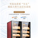 Partagas double-door cigar cabinet with constant temperature and humidity control for tomato cultivation, constant temperature and humidity dual control system compressor, household humidifier with constant temperature and humidity control, cedar wood shelf, thick section 1.8M high/black leather grain/cedar wood 860L