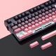 腹灵mk870pro黑莓侧刻机械键盘蓝牙有线无线客制化电脑游戏静音办公 【单模】黑曜石Pro+黑莓侧刻 TTC快银轴V2【触发更快】 87键