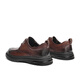 Belle punched breathable casual leather shoes men's trendy business shoes A1365BM4 pre-sale brown 40 (250mm)