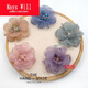 Mays Will fabric flower brooch, lady's fresh and simple, elegant and elegant, taro color brooch - H0544