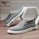 
Seven Wolves men's shoes canvas shoes men's casual shoes summer shoes men's breathable and versatile one-foot laziness shoes old Beijing cloth shoes gray 9443 42
