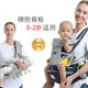KOIBABY baby carrier, waist stool, front and back type, multi-functional and breathable baby carrier, can be used horizontally, light and breathable, blue multi-functional