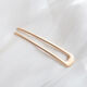 Qindu minimalist personality temperament metal U-shaped hair accessories niche high-end adult hairpin hairpin women matte gold glossy gold